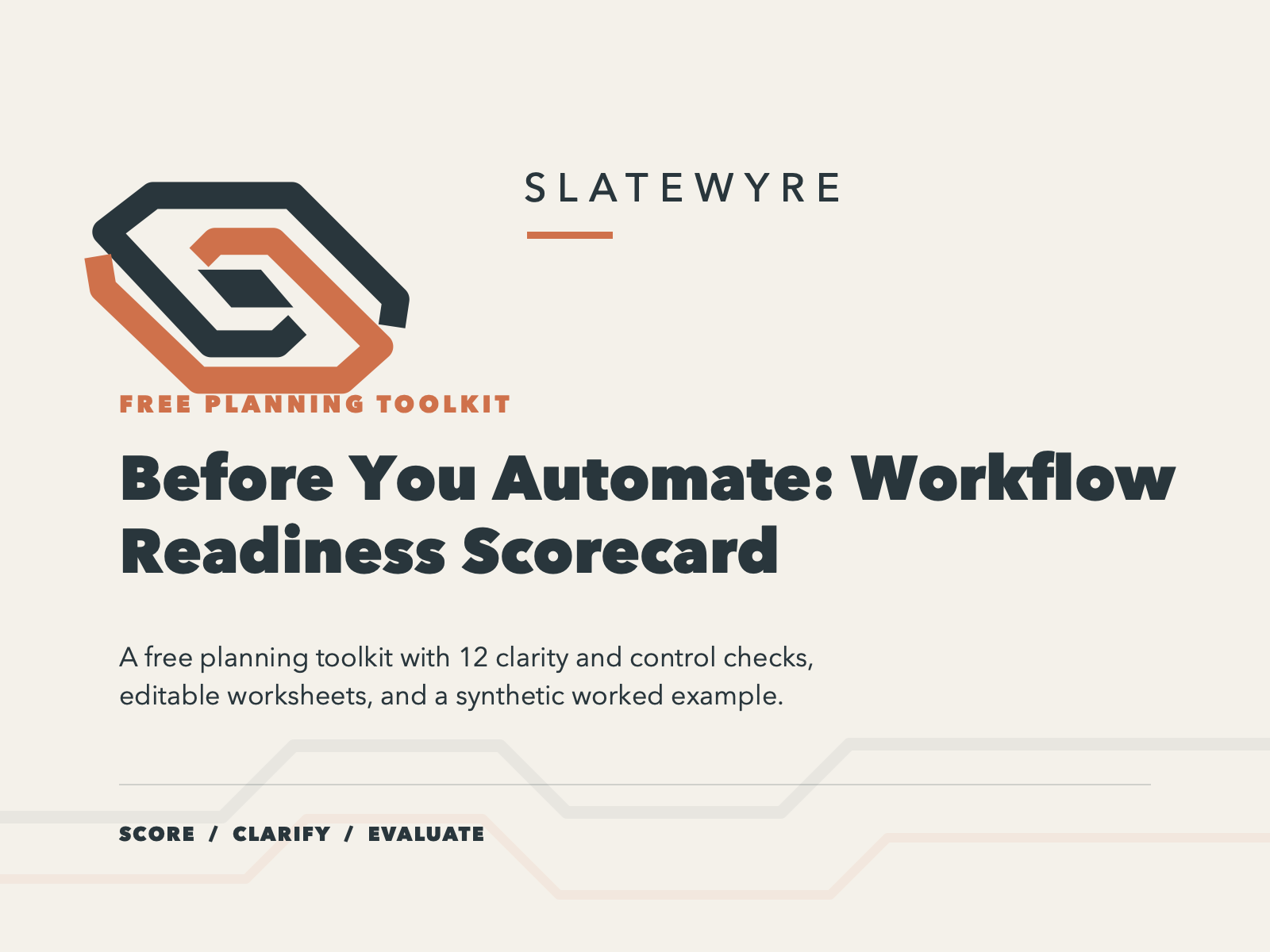 Cover of the Before You Automate workflow readiness scorecard